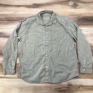 Alex Crane Shirt Mens XXL Minimalist Organic Cotton Relaxed Sage Green